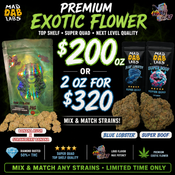 ON SALE HUSH GAS PREMIUM DIAMOND DUSTED FLOWER