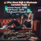 ❤️‍🔥UPer Weed Bulk & Wholesale Cannabis Deals❤️‍🔥 Qp $200 / Hp $375 / 1 Pound $700