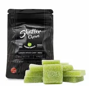 1000mg Indica Green Apple Shatter Chews by Euphoria Extractions (100mg x10) thumbnail 1