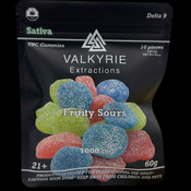 Valkyrie Extractions Fruity Sours Gummies 1000mg (60g) 