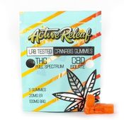 Blueberry 100mg THC Gummies by Active Releaf