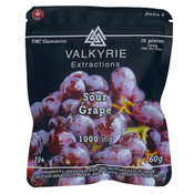 Valkyrie Extractions Sour Grape Gummies 1000mg (60g)