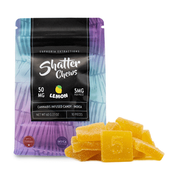50mg Indica Lemon Shatter Chews by Euphoria Extractions (5mg x10) thumbnail 1