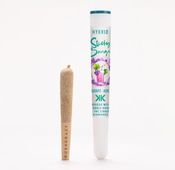 1 x 0.5g Infused Sticky Banger Pre-Roll Hybrid Grape Ape by KushKraft