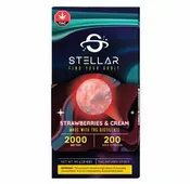 2000mg Strawberries & Cream Chocolate Bar by Stellar Treats