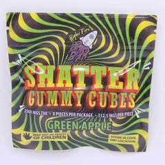 *NEW* Shatter Gummy Cubes 2500mg Green Apple