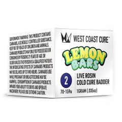 West Coast Cure - Concentrate - Rosin - Tier 2 - Lemon Bars - 1G