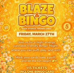 Blaze & Bingo by The Boardroom May 27st Event Ticket