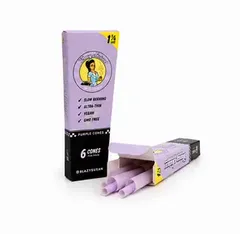 Pre-Rolled Purple Cones 6 Pack 1 1/4 Size by Blazy Susan