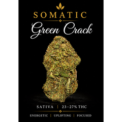 Green Crack | SATIVA | 23-27% THC | $50 an oz | $75 for 2 ozs | $120 for 4 ozs | 