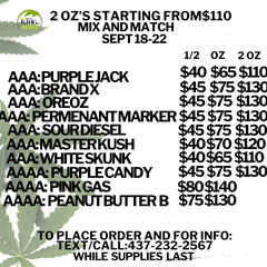 2OZ STARTING FROM $110