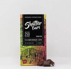 250mg Sativa Dark Chocolate Vegan Shatter Bar by Euphoria Extractions