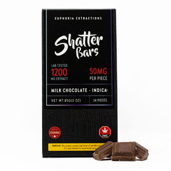 Indica 1200mg Milk Chocolate Shatter Bar