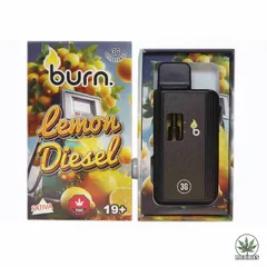 Burn 3g THC Disposable Vape - Sativa, Lemon Diesel