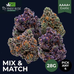 True Quads Mix & Match Ounce — Pick Any 4 AAAA+ Strains (28G)
