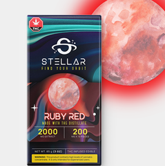 2000MG Stellar Chocolate Bars-Ruby Red