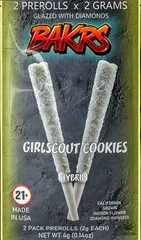 Bakrs Duo Pre Rolls - Hybrid, Girl Scout Cookies