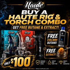 DAB RIG & TORCH Combo Deal -> FREE Butane , Extract & carb Cap!