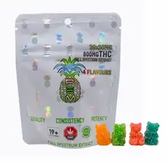 SATIVA 600mg THC Pineapple Express Meds Gummies 20x30mg PEX / PEM