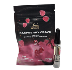 Raspberry Crave - 1G D9 Cartridge by Honey Badger