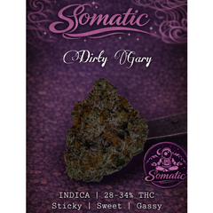 Dirty Gary INDICA | 28-34% THC | $120 an oz | $180 for 2 ozs | $350 for 4 ozs | $575 for 8 oz | $1050 a Pound 