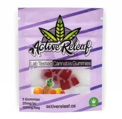 Banana Cream 100mg CBD Gummies by Active Releaf