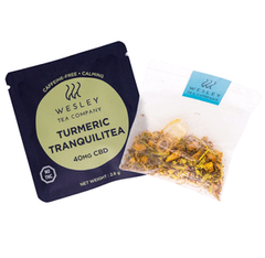 Turmeric Tranquilitea 40mg CBD Single | Wesley Tea