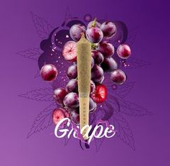 1 x 0.5g Infused Sticky Banger Pre-Roll Hybrid Grape by KushKraft