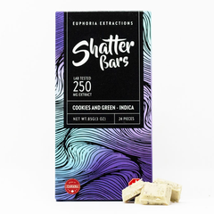 Indica 250mg Cookies & Green Shatter Bar