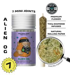 ALIEN OG [Indica] — 7 Diamond Infused Mini Joints (3.5g | 0.5g each)
