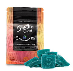 50mg Sativa Blue Raspberry Shatter Chews by Euphoria Extractions (5mg x10)