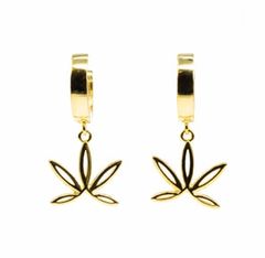 CAFE Gold Hoop Earrings 1 Pair