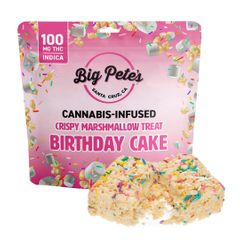 Big Pete's Crispy Marshmallow Treat 100mg - Birthday Cake