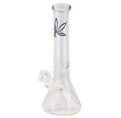 14” Large Glass Beaker Bong, CAFE Icon