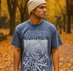 Luna Collection - CAFE Hazey Days T-Shirt Vintage Blue L