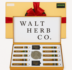 The Gold Gift Box 10 X 1G Infused Megaman Pre-Roll Box by Walt Herb Co.