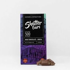 Milk Chocolate Indica 500mg Shatter Bar by Euphoria Extractions