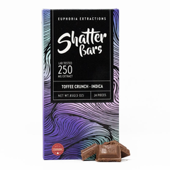 Indica 250mg Toffee Crunch Shatter Bar