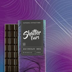 Euphoria Extractions Shatter Bars 500mg Milk Chocolate