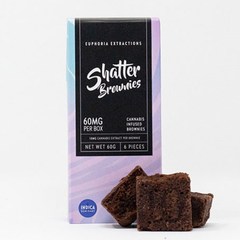 60mg Indica Shatter Brownies - Full Spectrum Extract by Euphoria Extractions