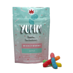 Yumm - WIGGLY WORMS 500MG - Indica or Sativa