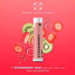 1:1 Strawberry Kiwi – Infused lip balm (50mg CBD : 50mg THC)