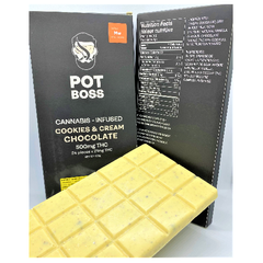 Pot Boss - Cookies & Cream Chocolate -500MG THC- Sativa 2 For $50 or 4 for $90