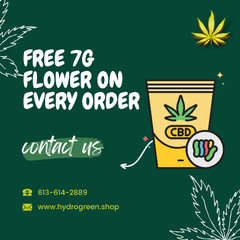 FREE 7G FLOWER ON EVERY ORDER