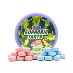 Indica 1250mg Euphoria Tarts - Cherry and Berry Blast