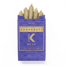 5 X 0.6g Indica Pre-Roll Pack by KushKraft