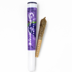 1 x 0.5g Infused Sticky Banger Pre-Roll Indica Grape Pink Bubba by KushKraft