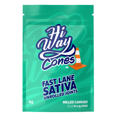Hiway Cones Fast-Lane Sativa Unrolled Joints 14g