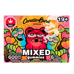 00  Candie Land edibles: 6pc MiXed gummys NOW ONLY  $12 each 