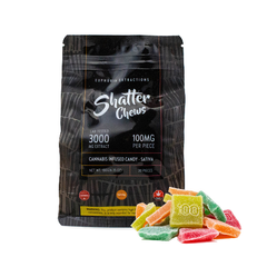 3000mg Sativa Party Pack Shatter Chews by Euphoria Extractions (100mgx30)
